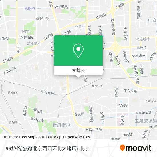 99旅馆连锁(北京西四环北大地店)地图