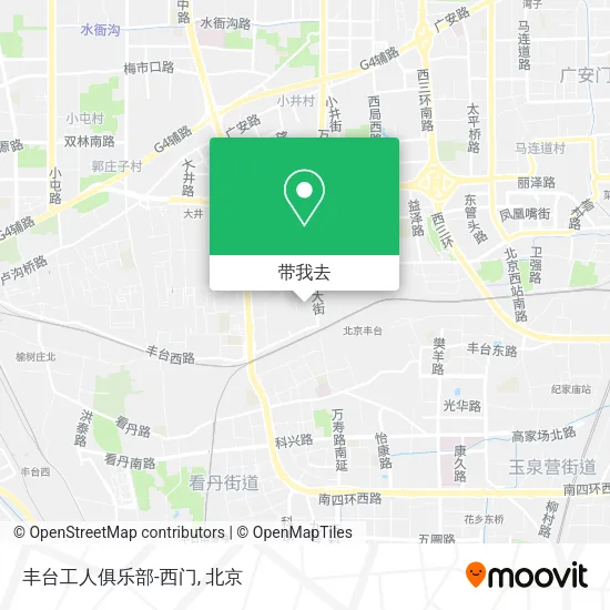 丰台工人俱乐部-西门地图