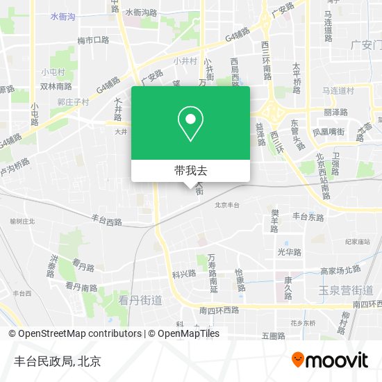 丰台民政局地图
