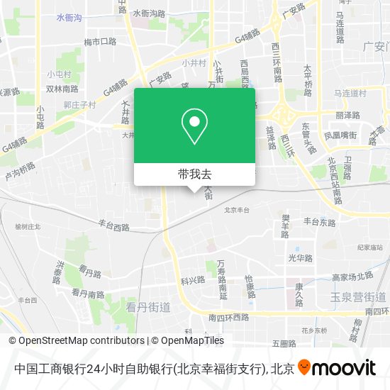 中国工商银行24小时自助银行(北京幸福街支行)地图