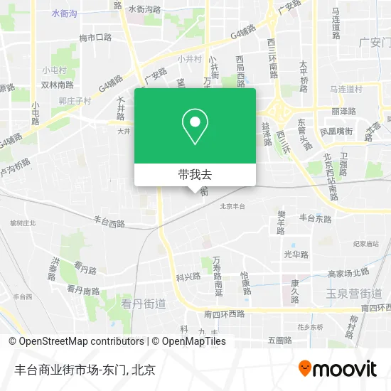 丰台商业街市场-东门地图