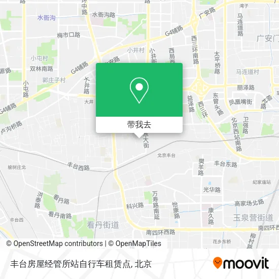 丰台房屋经管所站自行车租赁点地图