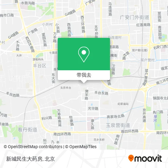 新城民生大药房地图