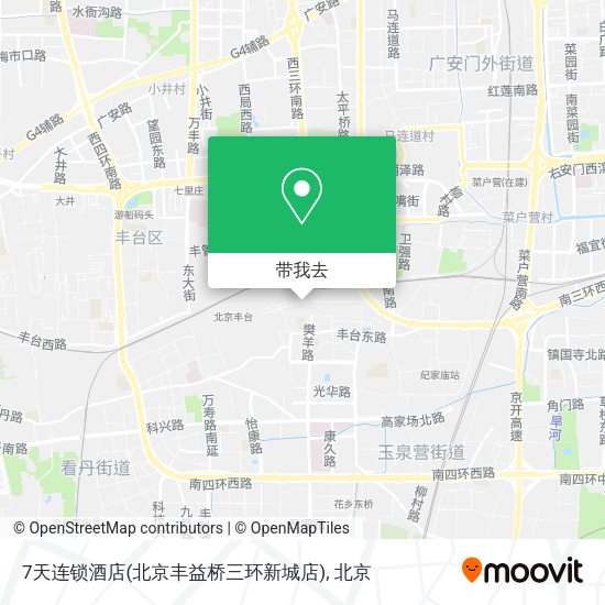 7天连锁酒店(北京丰益桥三环新城店)地图