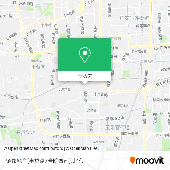 链家地产(丰桥路7号院西南)地图