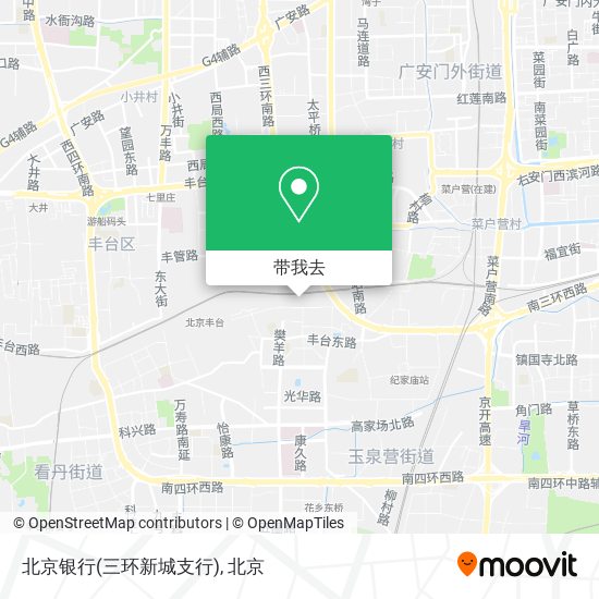 北京银行(三环新城支行)地图