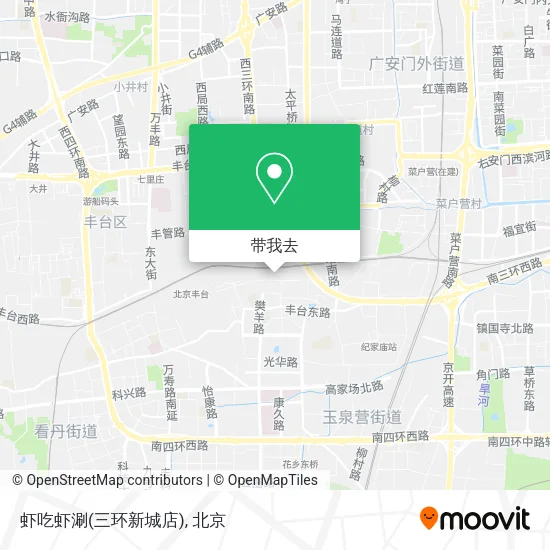 虾吃虾涮(三环新城店)地图