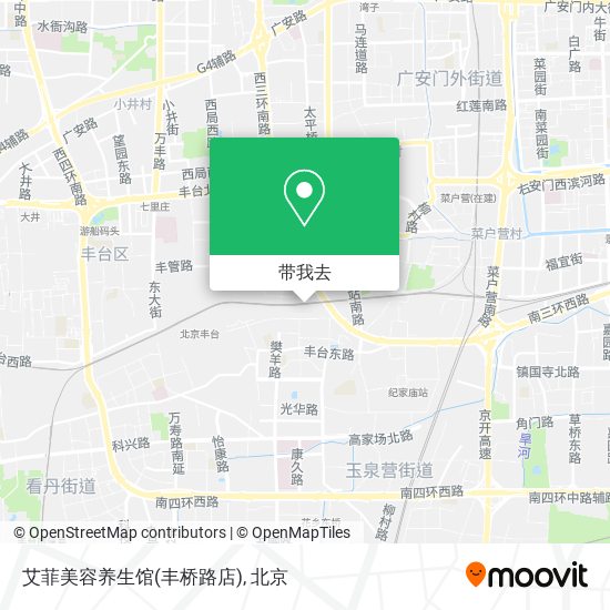 艾菲美容养生馆(丰桥路店)地图