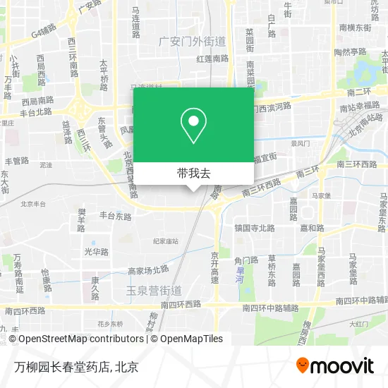 万柳园长春堂药店地图