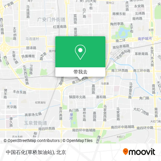 中国石化(草桥加油站)地图