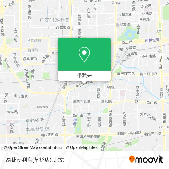 易捷便利店(草桥店)地图