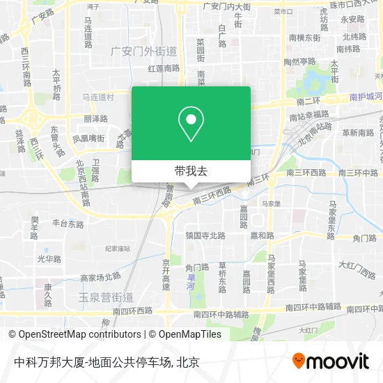 中科万邦大厦-地面公共停车场地图