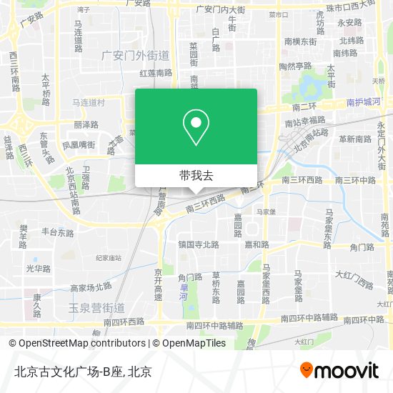 北京古文化广场-B座地图