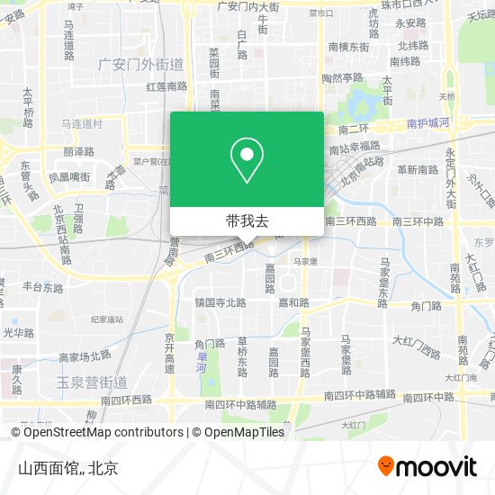 山西面馆,地图