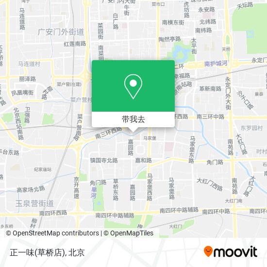 正一味(草桥店)地图
