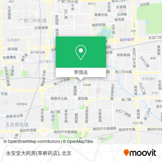 永安堂大药房(草桥药店)地图