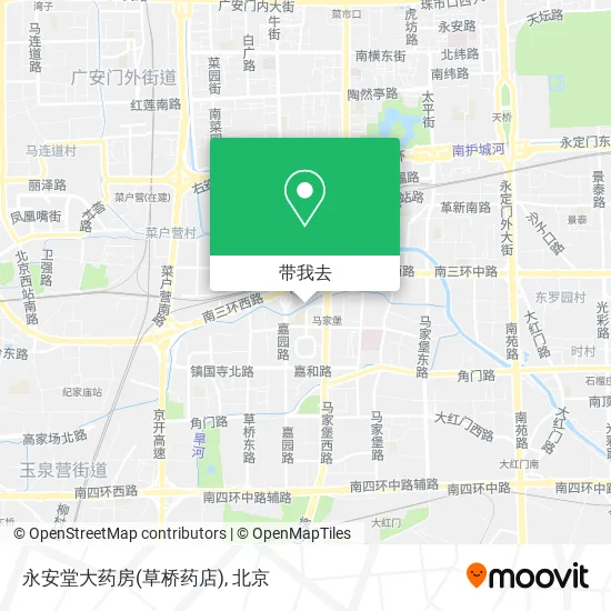 永安堂大药房(草桥药店)地图