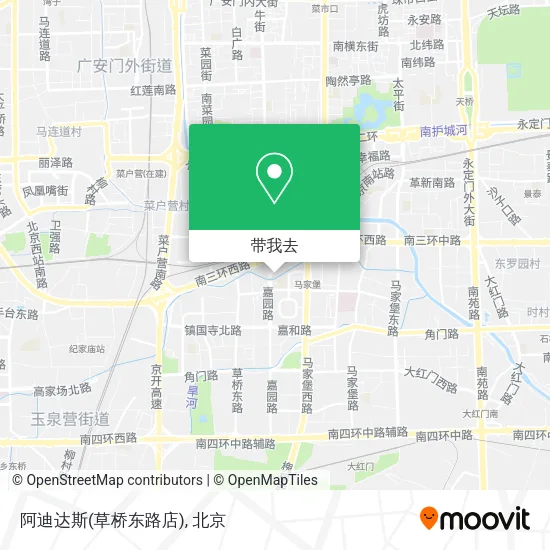 阿迪达斯(草桥东路店)地图