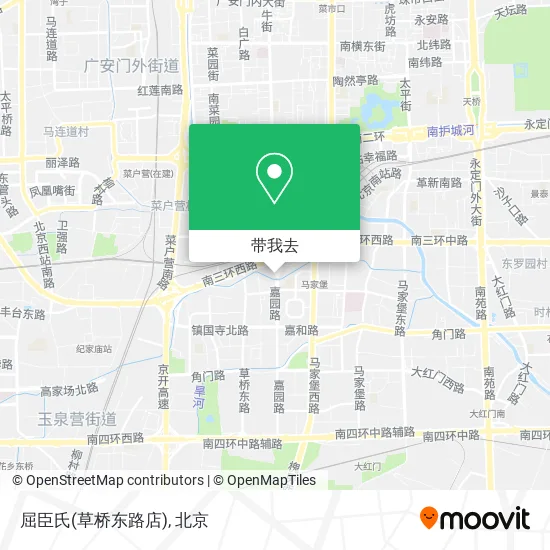 屈臣氏(草桥东路店)地图