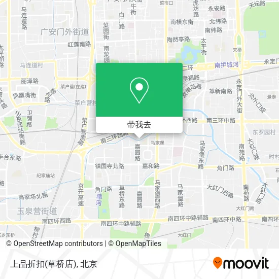 上品折扣(草桥店)地图
