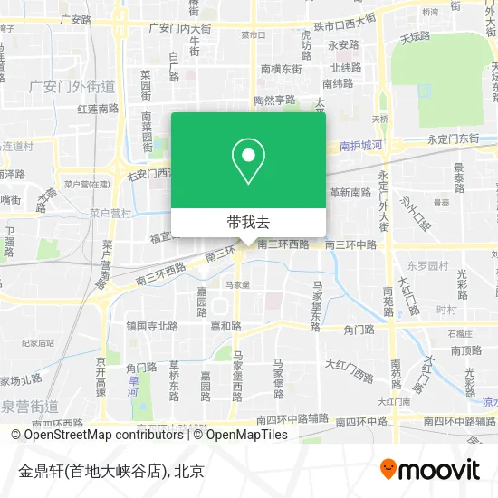金鼎轩(首地大峡谷店)地图