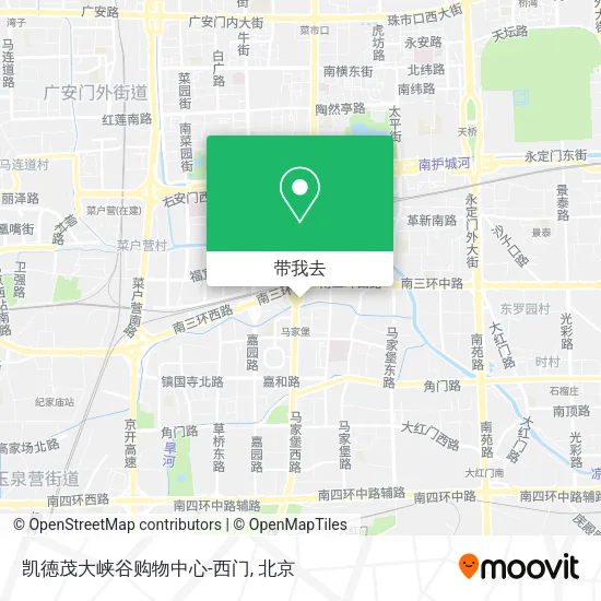 凯德茂大峡谷购物中心-西门地图