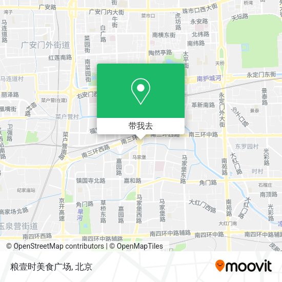 粮壹时美食广场地图