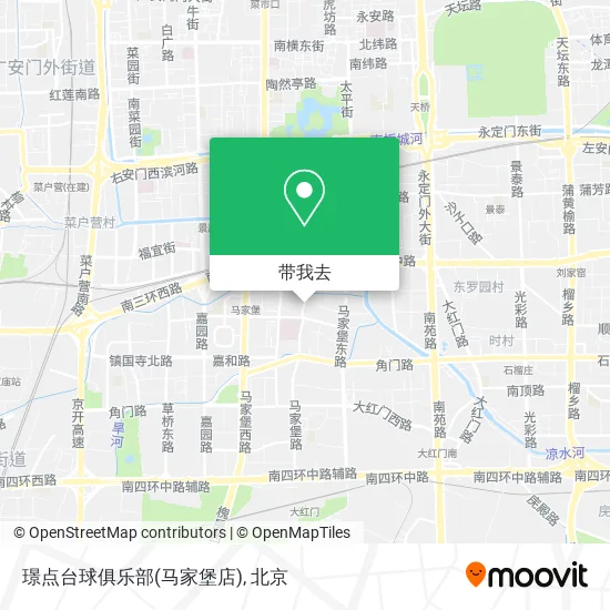 璟点台球俱乐部(马家堡店)地图