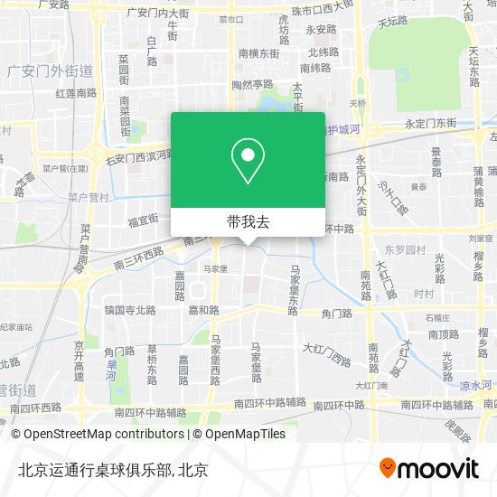 北京运通行桌球俱乐部地图