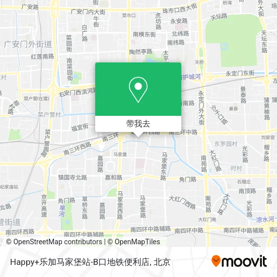 Happy+乐加马家堡站-B口地铁便利店地图