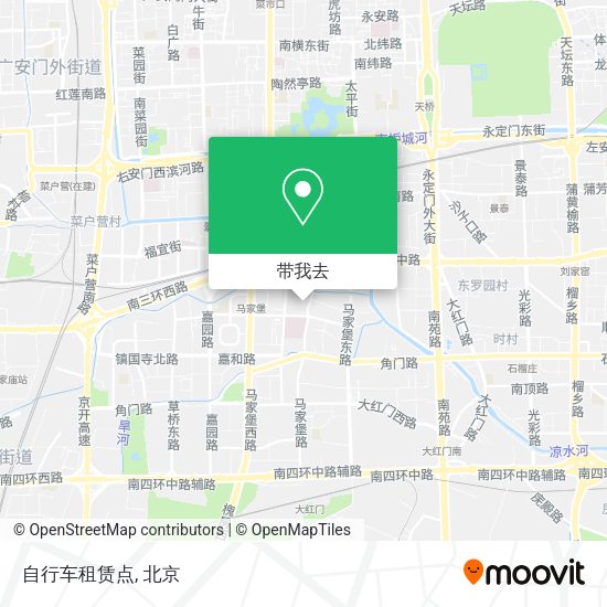 自行车租赁点地图