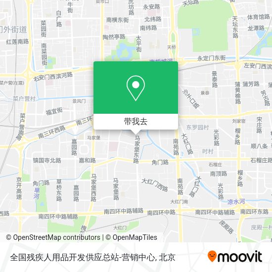 全国残疾人用品开发供应总站-营销中心地图