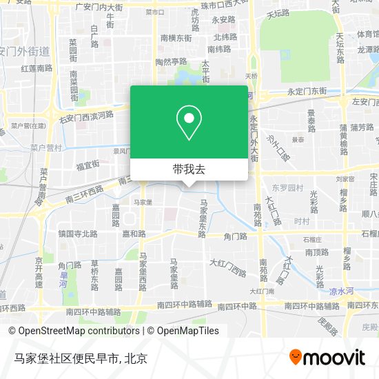 马家堡社区便民早市地图