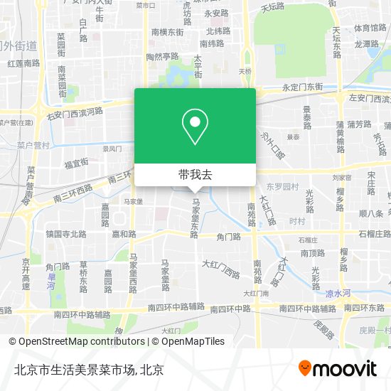 北京市生活美景菜市场地图