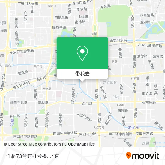 洋桥73号院-1号楼地图