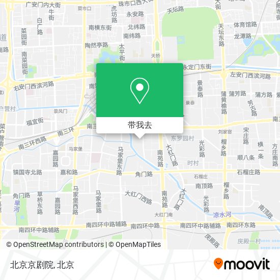 北京京剧院地图