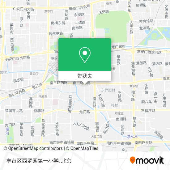 丰台区西罗园第一小学地图