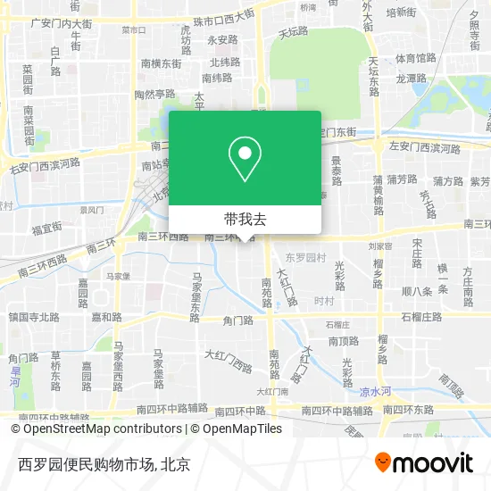 西罗园便民购物市场地图