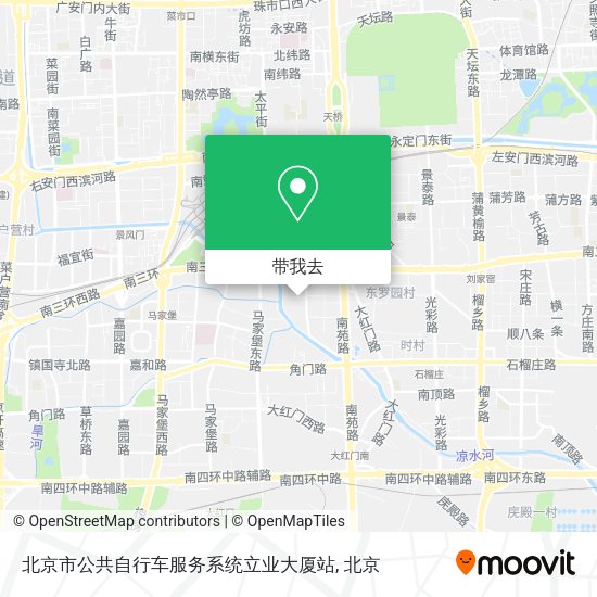 北京市公共自行车服务系统立业大厦站地图