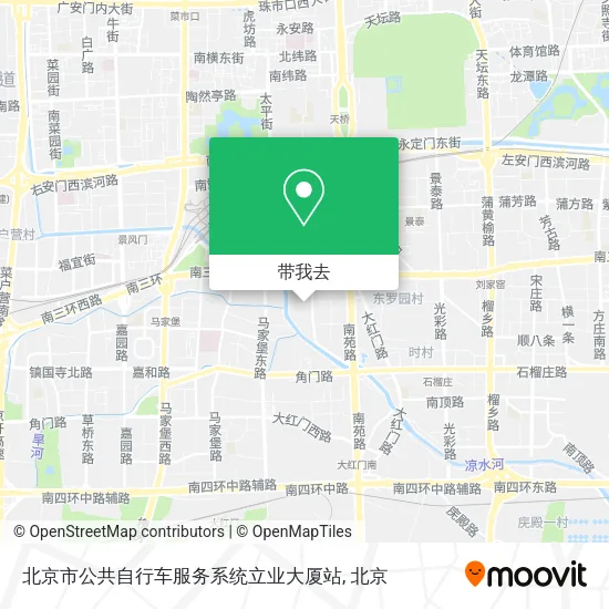 北京市公共自行车服务系统立业大厦站地图