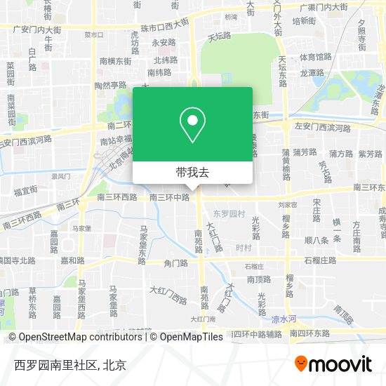 西罗园南里社区地图