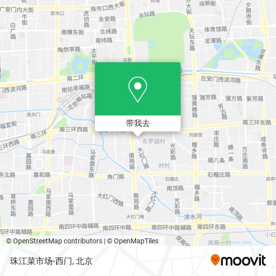 珠江菜市场-西门地图
