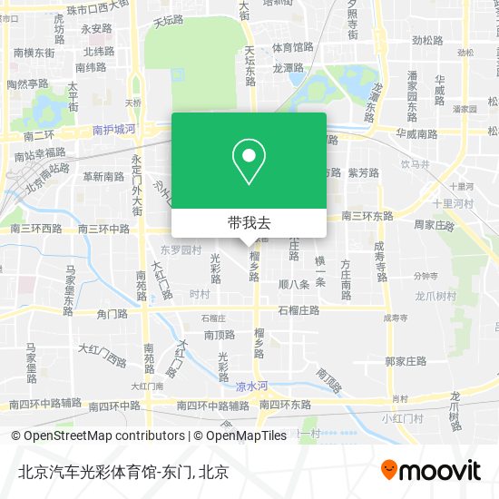 北京汽车光彩体育馆-东门地图