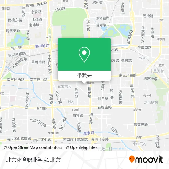 北京体育职业学院地图