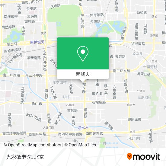 光彩敬老院地图