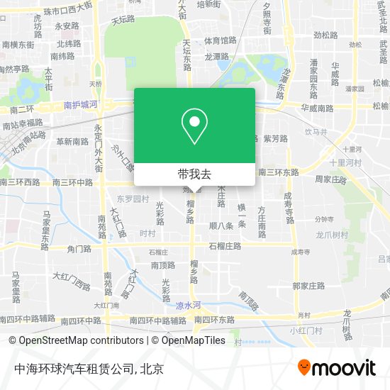 中海环球汽车租赁公司地图
