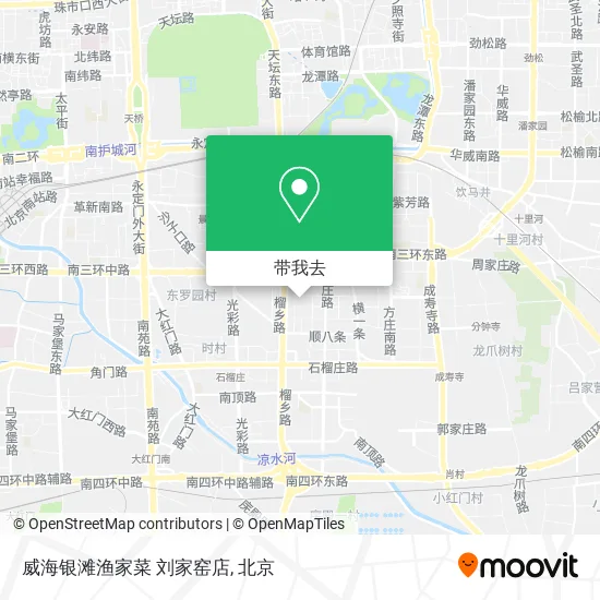 威海银滩渔家菜 刘家窑店地图