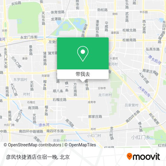 彦民快捷酒店住宿一晚地图