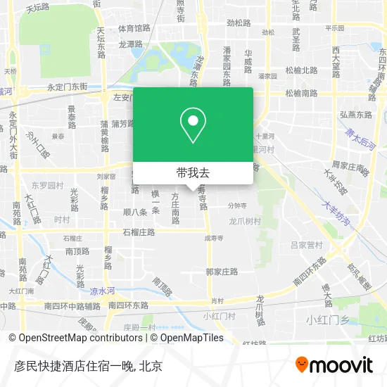 彦民快捷酒店住宿一晚地图