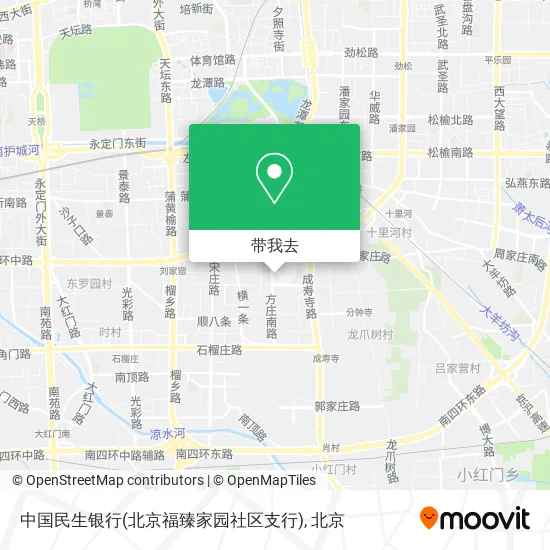 中国民生银行(北京福臻家园社区支行)地图